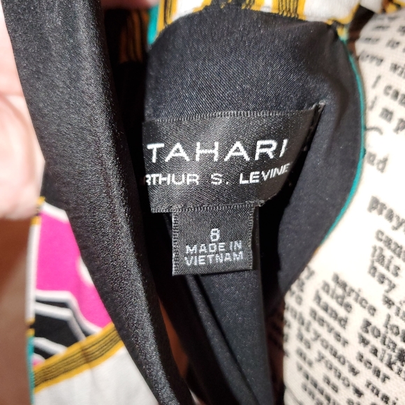 Tahari open back tie maxi dress excellent condition - Picture 5 of 5